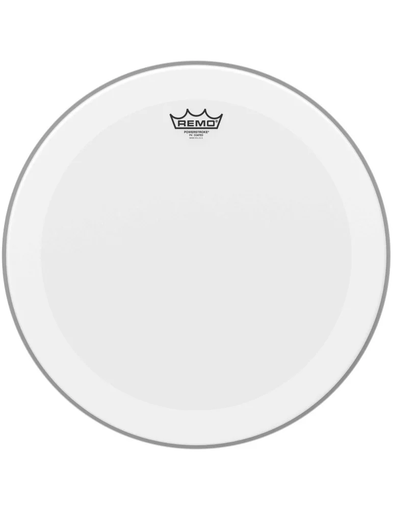  REMO P4-0118-BP 18" Powerstroke 4 Coated Bass Drum/Floortom Head with double layer|MusicGoodDeal 