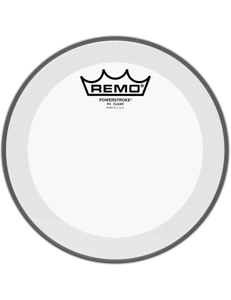  REMO P4-0308-BP 08" Powerstroke 4 Clear Tom Head with double layer|MusicGoodDeal 