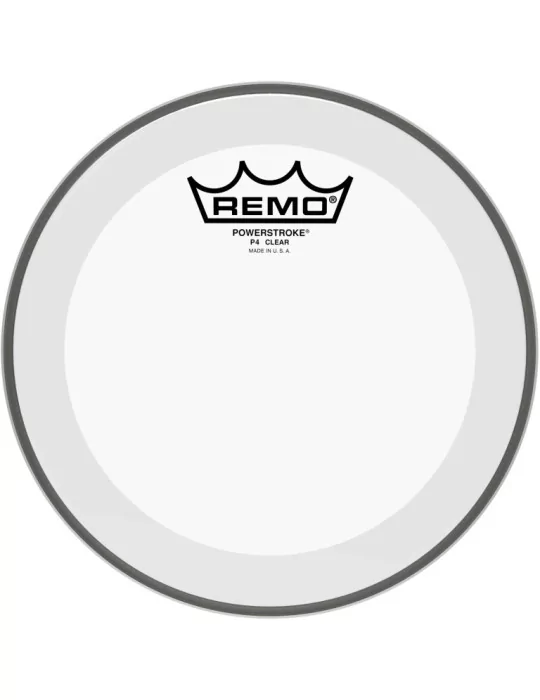  REMO P4-0308-BP 08" Powerstroke 4 Clear Tom Head with double layer|MusicGoodDeal 