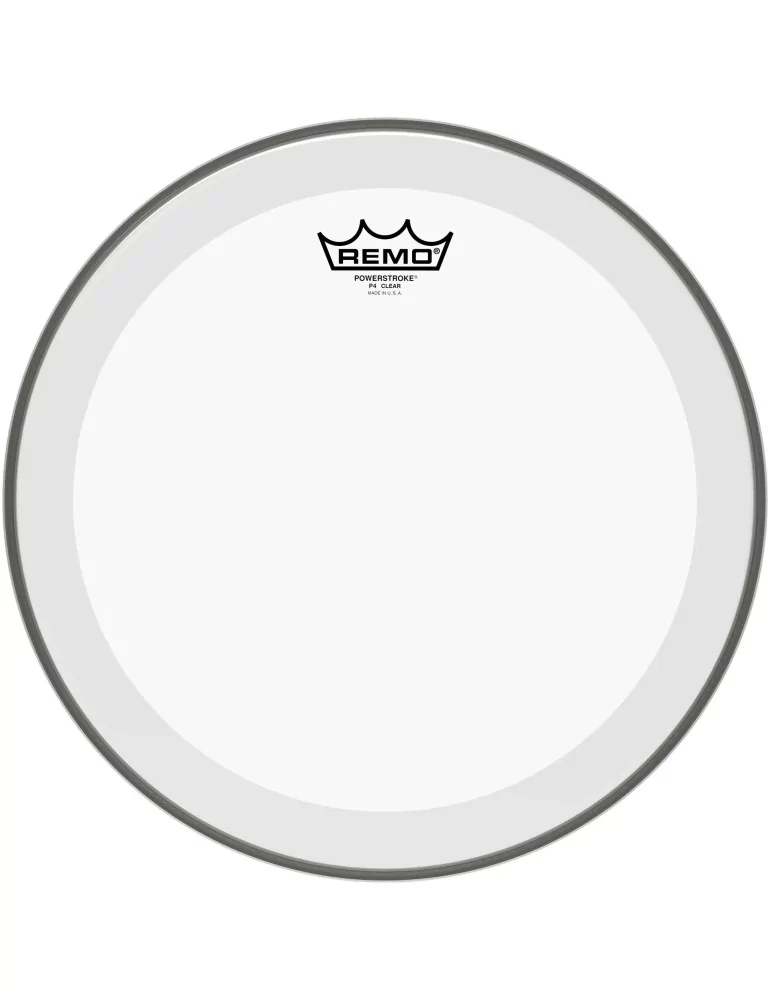  REMO P4-0314-BP 14" Powerstroke 4 Clear Tom/ Snare/ Floortom head with double layer|MusicGoodDeal 