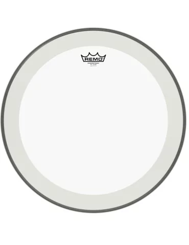  REMO P4-1318-C2 18" Powerstroke 4 Clear Bass Drum Head with double layer and clear dot|MusicGoodDeal 