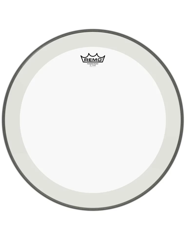  REMO P4-1318-C2 18" PWRSTRK.4 CLEAR+DOT|MusicGoodDeal 