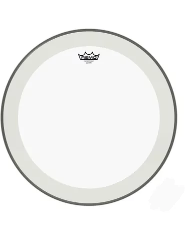  REMO P4-1320-C2 20" Powerstroke 4 Clear Bass Drum Head with double layer and clear dot|MusicGoodDeal 