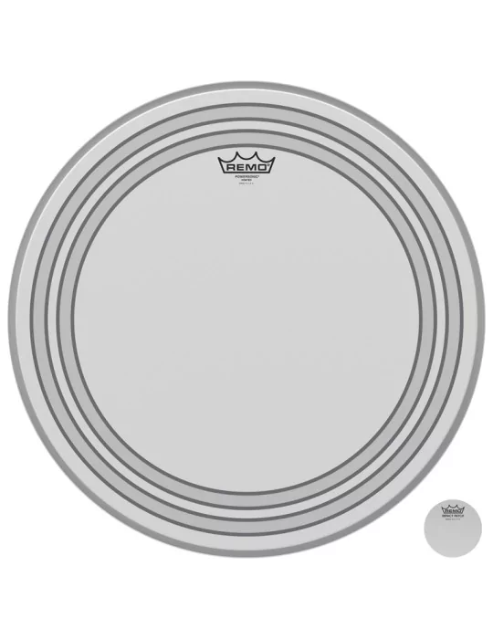  REMO PW-1120-00 Parche Powersonic lijado de 20 "para bombo, con aros internos|MusicGoodDeal 