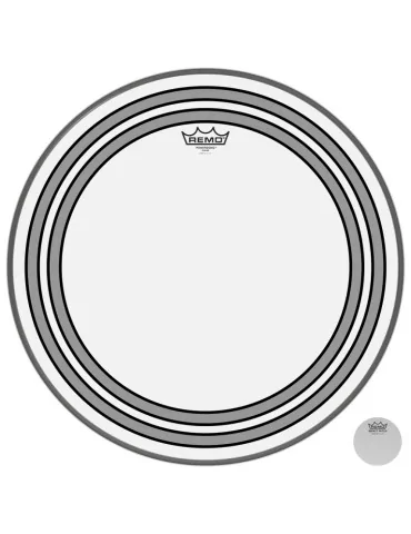  REMO PW-1320-00 Parche transparente Powersonic de 20 "para bombo, con anillos internos|MusicGoodDeal 
