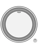  REMO PW-1322-00 Parche Powersonic transparente de 22 "para bombo, con anillos internos|MusicGoodDeal 