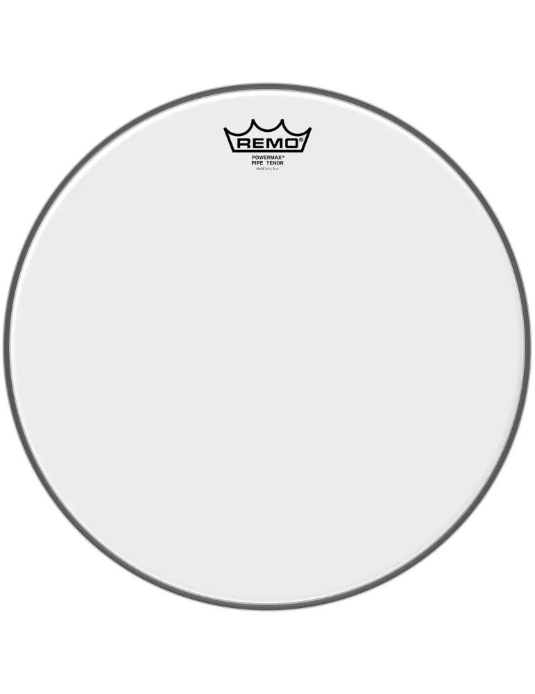  REMO PM-0015-00 15" Powermax Ultra White marching bass drum head|MusicGoodDeal 