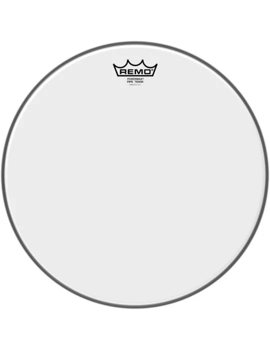  REMO PM-0015-00 15" Powermax Ultra White marching bass drum head|MusicGoodDeal 