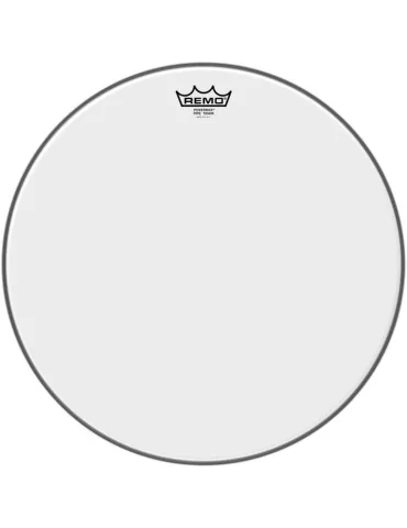  REMO PM-0018-00 18" Powermax Ultra White marching bass drum head|MusicGoodDeal 