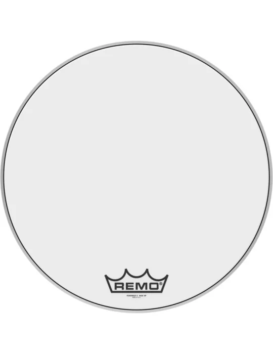  REMO PM-2024-MP 24" Powermax 2 Ultra White marching bass drum head|MusicGoodDeal 