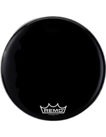  REMO PM-1424-MP 24" Powermax Ebony Marching Bass Drumhead|MusicGoodDeal 