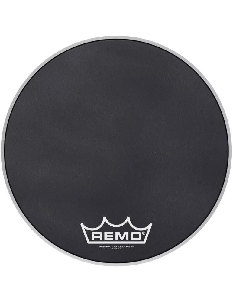  REMO PM-1818-MP 18" Powermax Black Suede Marching Bass Drumhead|MusicGoodDeal 