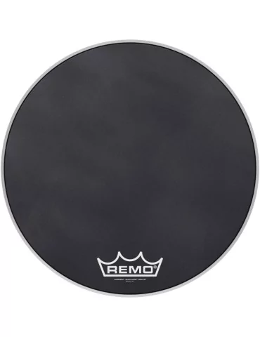 REMO PM-1822-MP 22" Powermax Black Suede Marching Bass Drumhead|MusicGoodDeal 