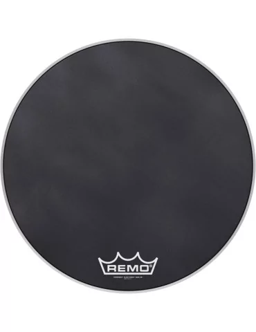 REMO PM-1824-MP 24" Powermax Black Suede Marching Bass Drumhead|MusicGoodDeal 