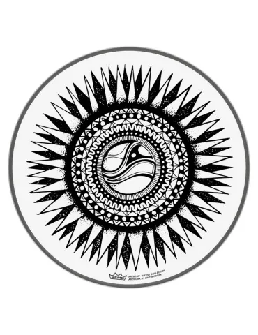  REMO PE-0010-AB-003 Artbeat Skyndeep Emperor Clear Punch Head, 10 ", New Sun|MusicGoodDeal  2
