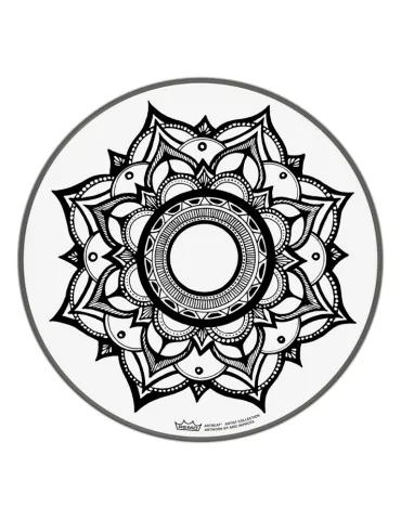  REMO PE-0012-AB-004 Artbeat Skyndeep Emperor Clear batter drumhead, 12", Sleep Lotus|MusicGoodDeal  2
