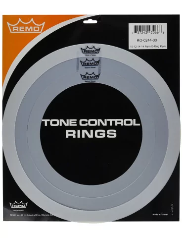  REMO RO-0244-00 Rem-o-ring set, 4 pieces 1x10", 1x12" + 2x14", for Tom/ Snare/ Floortom|MusicGoodDeal  2