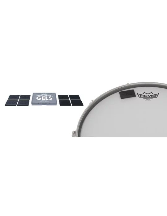  REMO CC-1000-00 Drum dampening gel pads, 8 pieces|MusicGoodDeal 
