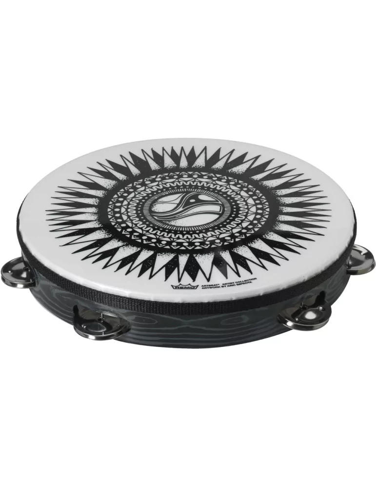  REMO TA-9110-88-AB03 10"TAMB ARTBEAT 1ROW JGL PRETD|MusicGoodDeal 