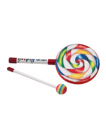  REMO ET-7106-00 1"x6" kid's lollipop drum with fabric mallet|MusicGoodDeal 