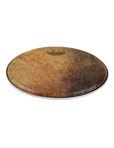  REMO UL-0110-BT-013 10" Thin Skyndeep pandeiro head, goat brown graphic|MusicGoodDeal  2
