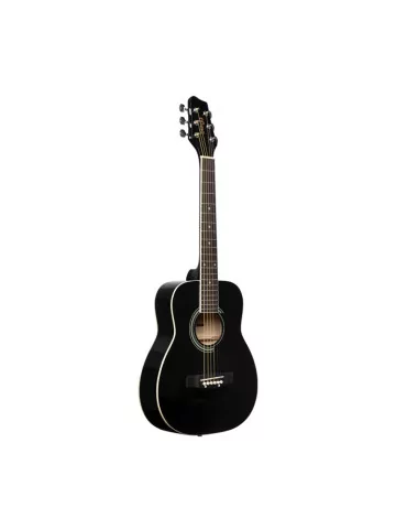  STAGG SA20D 1/2 BK 1/2 black dreadnought acoustic guitar with basswood top|MusicGoodDeal  2