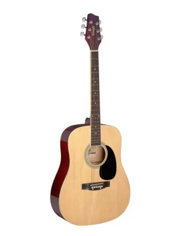  STAGG SA20D 1/2 N 1/2 natural dreadnought acoustic guitar with basswood top|MusicGoodDeal 