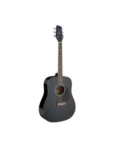  STAGG SA20D BLK Guitarra acústica dreadnought 4/4 negra con tapa de tilo|MusicGoodDeal  2