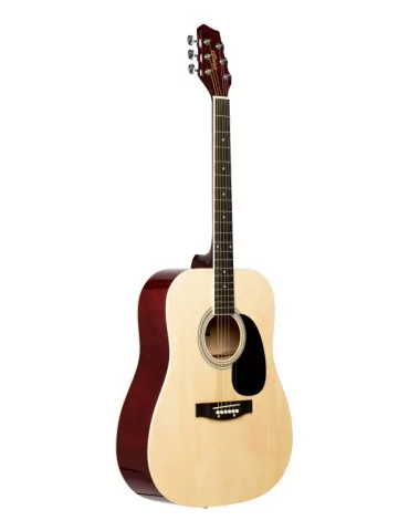  STAGG SA20D NAT Guitarra acústica dreadnought natural 4/4 con tapa de tilo|MusicGoodDeal 