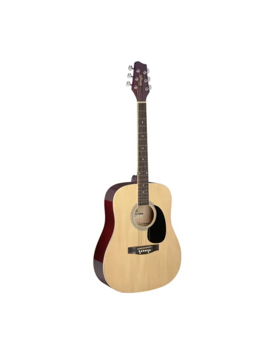  STAGG SA20D NAT Natur Dreadnought Akustikgitarre mit Decke aus Lindenholz|MusicGoodDeal 