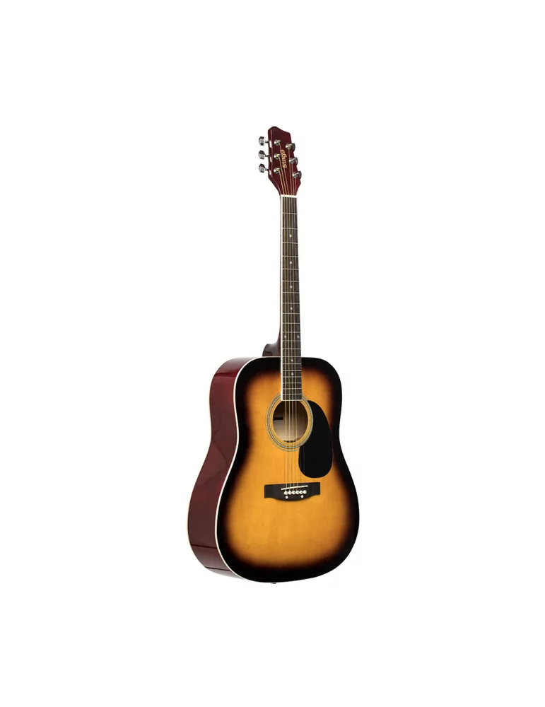  STAGG SA20D SNB Guitarra acústica Sunburst 4/4 dreadnought con tapa de tilo|MusicGoodDeal 