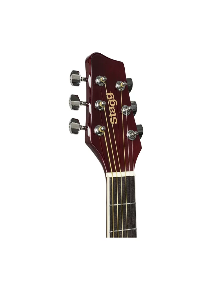  STAGG SA20D SNB Guitarra acústica Sunburst 4/4 dreadnought con tapa de tilo|MusicGoodDeal 