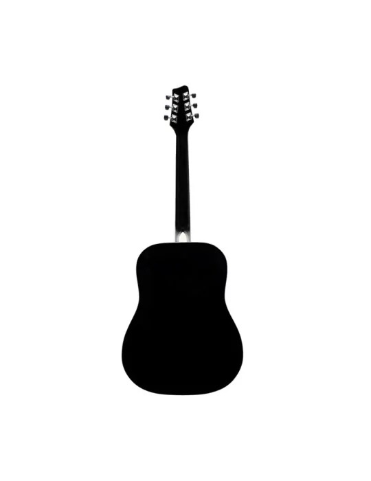  STAGG SA20D LH-BK Guitarra acústica dreadnought 4/4 negra con tapa de tilo, modelo para zurdos|MusicGoodDeal 