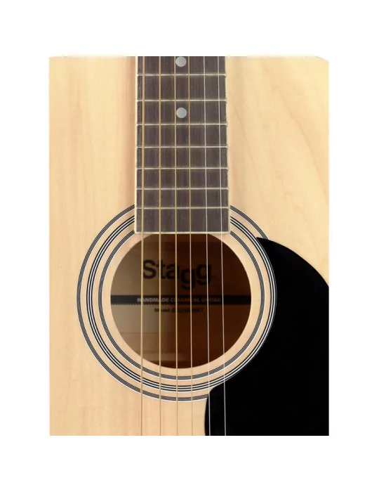  STAGG SA20A NAT Guitarra acústica de auditorio 4/4 de color natural con tapa de tilo|MusicGoodDeal 