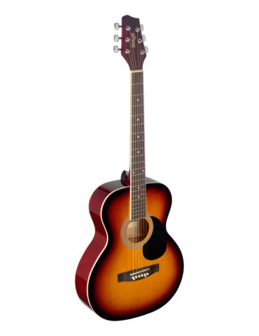  STAGG SA20A SNB Guitarra acústica de auditorio sunburst 4/4 con tapa de tilo|MusicGoodDeal 