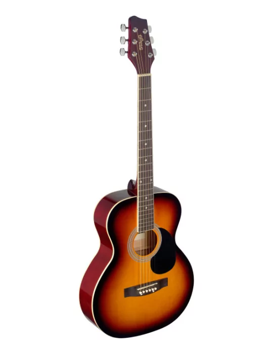  STAGG SA20A SNB Guitarra acústica de auditorio sunburst 4/4 con tapa de tilo|MusicGoodDeal 