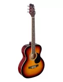  STAGG SA20A SNB 4/4 Sunburst Auditorium Akustikgitarre mit Decke aus Lindenholz|MusicGoodDeal 