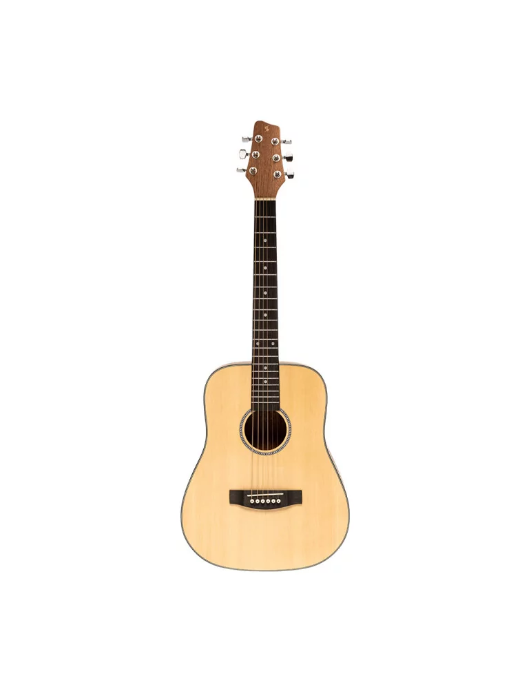  STAGG SA25 SPRU TRAV TRAVEL GUIT AC DREAD SPRUC NAT|MusicGoodDeal 