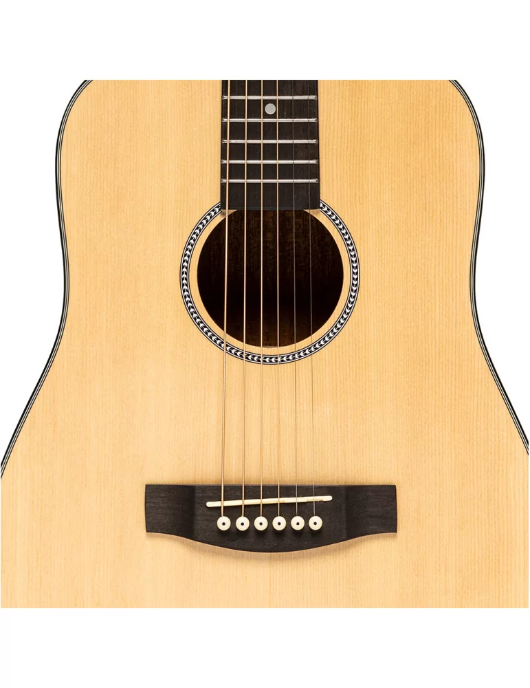  STAGG SA25 SPRU TRAV TRAVEL GUIT AC DREAD SPRUC NAT|MusicGoodDeal 