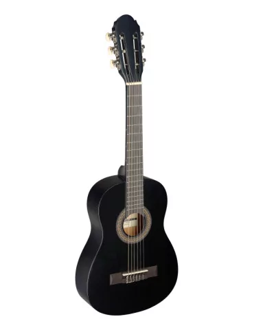  STAGG C405 M BLK 1/4 black classical guitar with linden top|MusicGoodDeal 