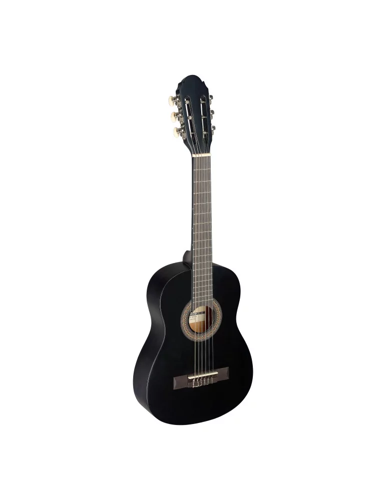  STAGG C405 M BLK 1/4 black classical guitar with linden top|MusicGoodDeal 