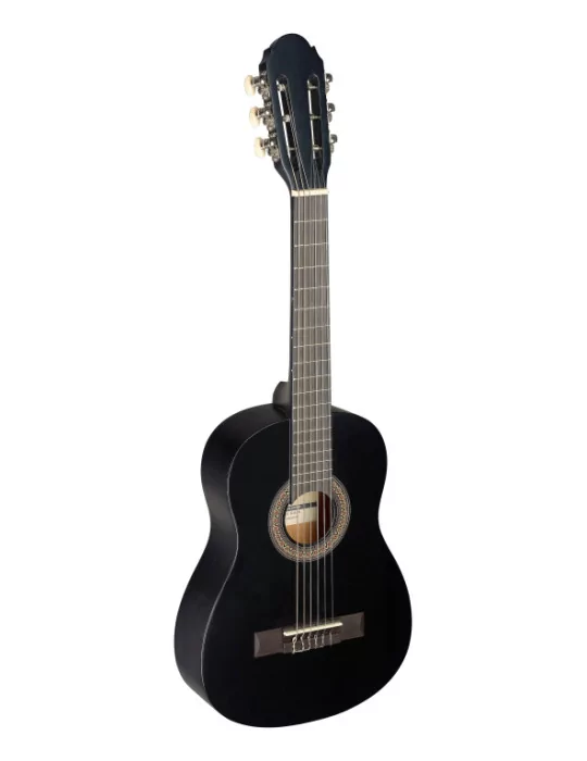  STAGG C405 M BLK 1/4 black classical guitar with linden top|MusicGoodDeal 