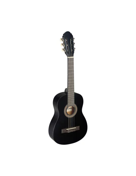  STAGG C405 M BLK 1/4 black classical guitar with linden top|MusicGoodDeal 