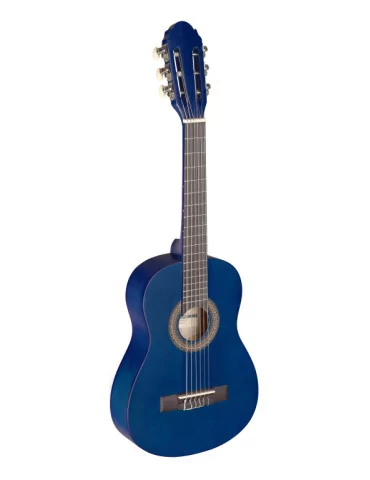  STAGG C405 M BLUE 1/4 blue classical guitar with linden top|MusicGoodDeal 