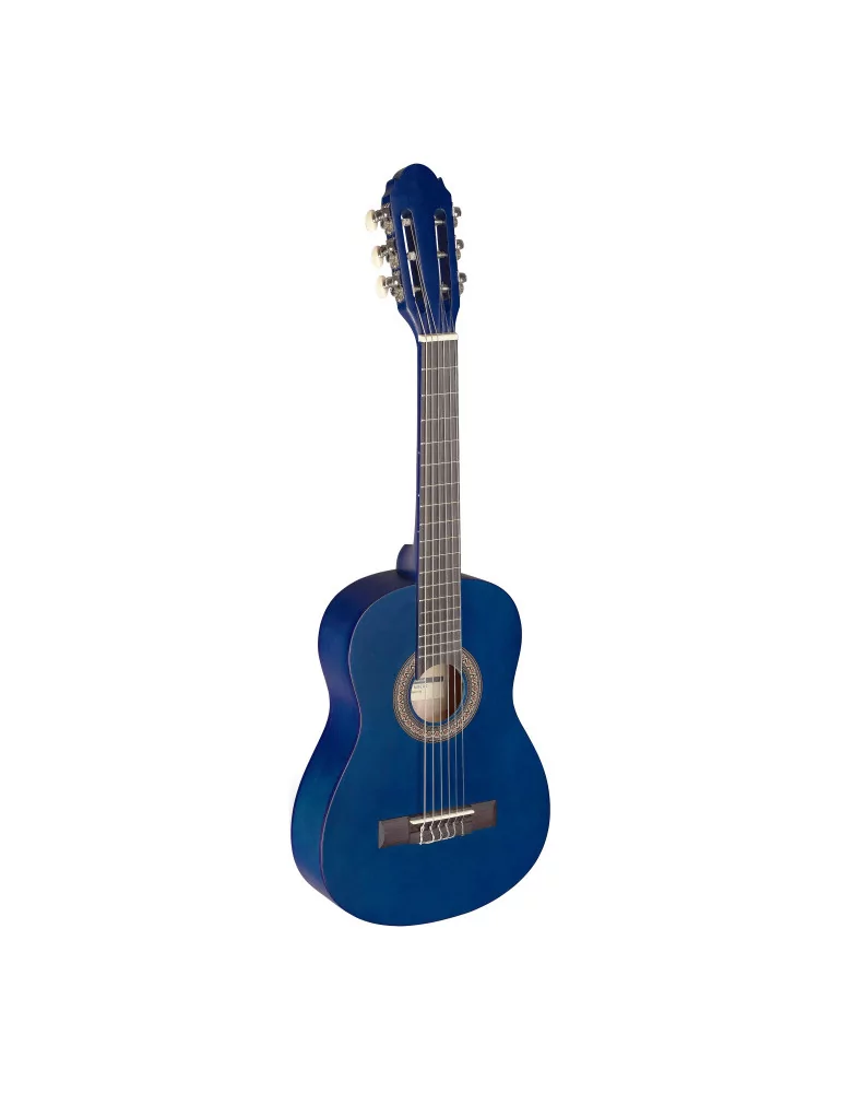  STAGG C405 M BLUE 1/4 blue classical guitar with linden top|MusicGoodDeal 