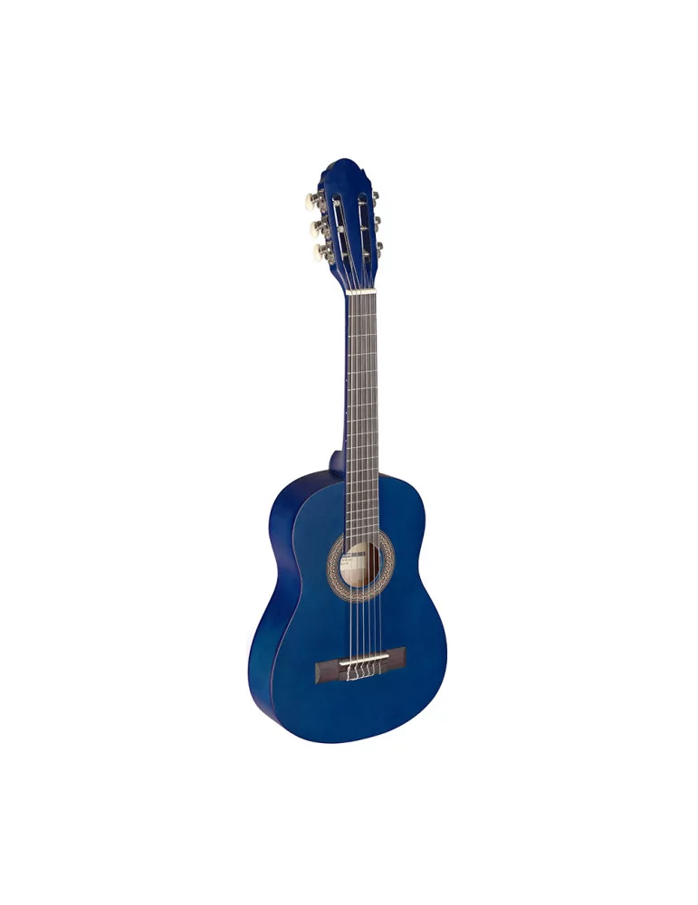  STAGG C405 M BLUE 1/4 blue classical guitar with linden top|MusicGoodDeal 