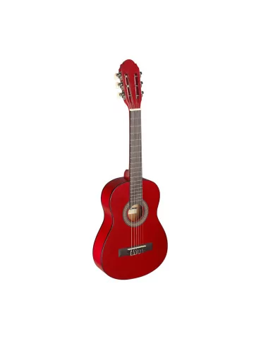  STAGG C405 M RED 1/4 red classical guitar with linden top|MusicGoodDeal  2