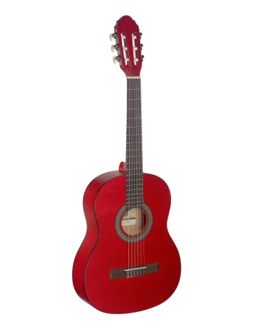  STAGG C430 M RED 3/4 guitarra clásica roja con tapa de tilo|MusicGoodDeal 