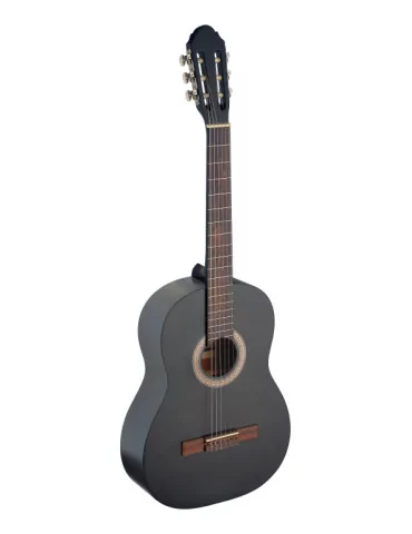  STAGG C440 M BLK 4/4 black classical guitar with linden top|MusicGoodDeal 