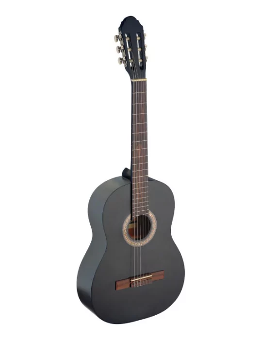  STAGG C440 M BLK 4/4 black classical guitar with linden top|MusicGoodDeal 